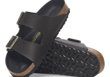 BIRKENSTOCK ARIZONA BS BIRKO-FLOR EMBOSSED Women Sandals Saffiano Black N