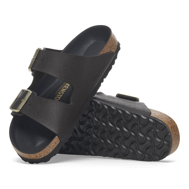 BIRKENSTOCK ARIZONA BS BIRKO-FLOR EMBOSSED Women Sandals Saffiano Black N