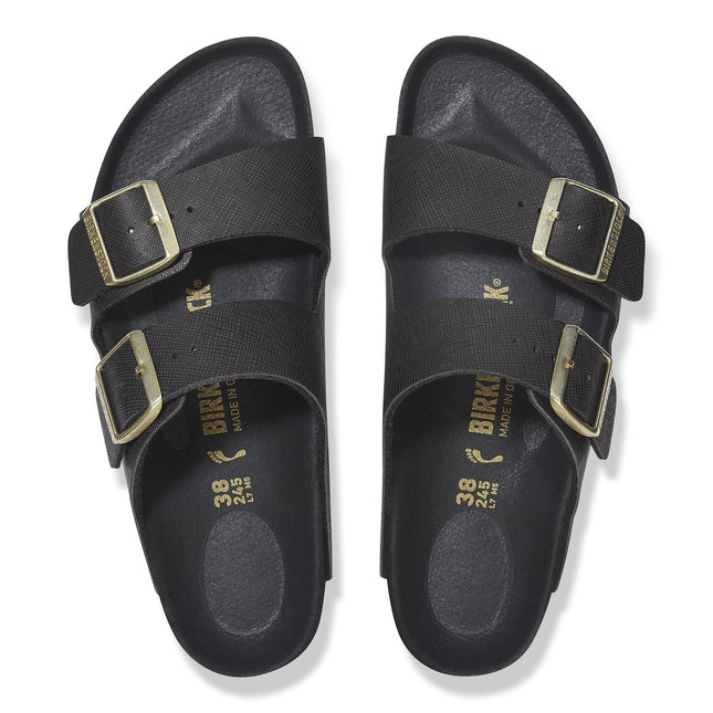 BIRKENSTOCK ARIZONA BS BIRKO-FLOR EMBOSSED Women Sandals Saffiano Black N