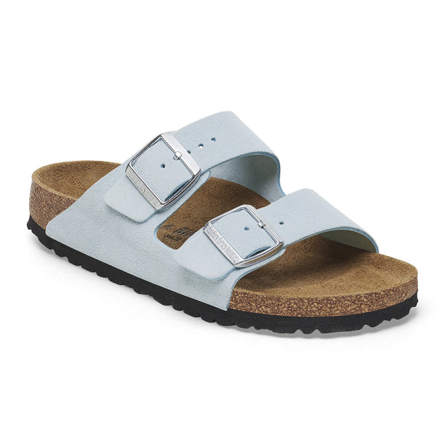 BIRKENSTOCK ARIZONA SUEDE LEATHER Women Sandals Baby Blue N