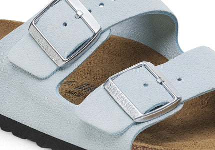 BIRKENSTOCK ARIZONA SUEDE LEATHER Women Sandals Baby Blue N