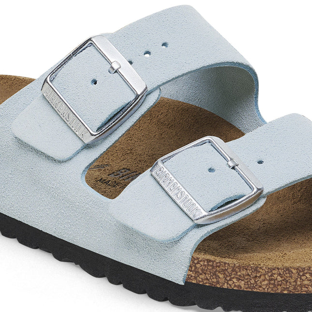 BIRKENSTOCK ARIZONA SUEDE LEATHER Women Sandals Baby Blue N