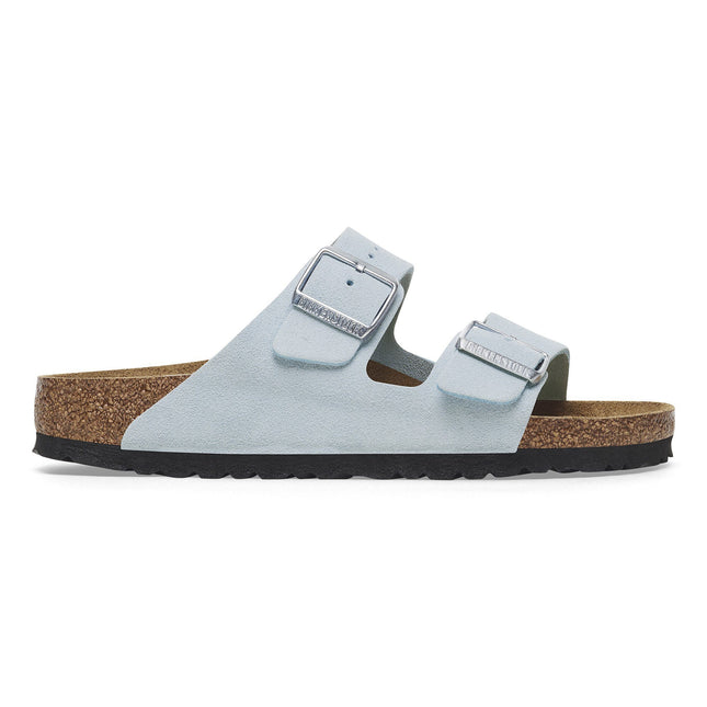BIRKENSTOCK ARIZONA SUEDE LEATHER Women Sandals Baby Blue N