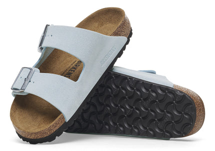 BIRKENSTOCK ARIZONA SUEDE LEATHER Women Sandals Baby Blue N