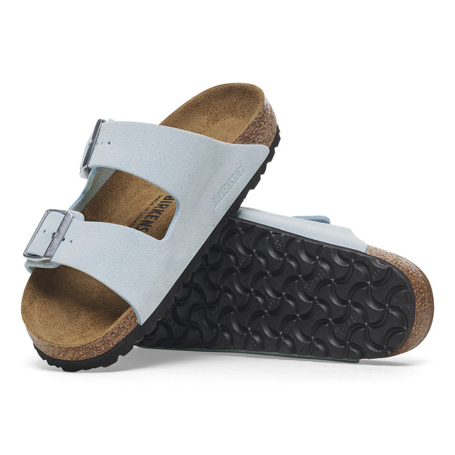 BIRKENSTOCK ARIZONA SUEDE LEATHER Women Sandals Baby Blue N
