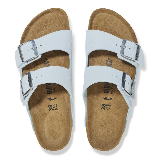 BIRKENSTOCK ARIZONA SUEDE LEATHER Women Sandals Baby Blue N