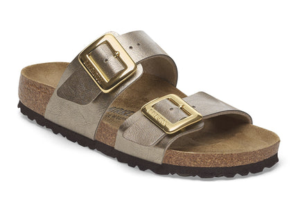 BIRKENSTOCK SYDNEY LUXE BUCKLE BIRKO-FLOR Women Sandals Graceful Taupe N