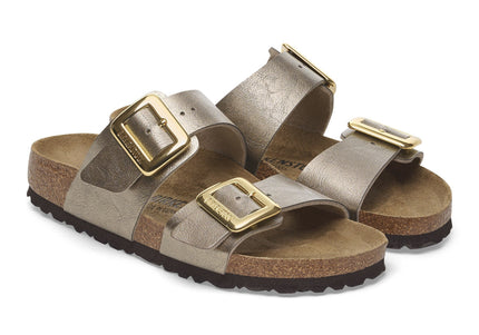 BIRKENSTOCK SYDNEY LUXE BUCKLE BIRKO-FLOR Women Sandals Graceful Taupe N