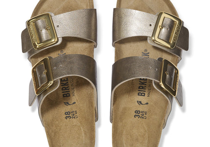 BIRKENSTOCK SYDNEY LUXE BUCKLE BIRKO-FLOR Women Sandals Graceful Taupe N