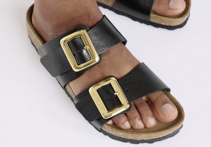 BIRKENSTOCK SYDNEY LUXE BUCKLE BIRKO-FLOR Women Sandals Graceful Licorice N