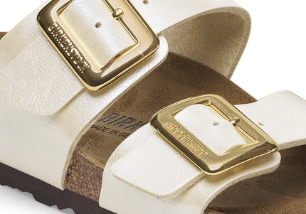 BIRKENSTOCK SYDNEY LUXE BUCKLE BIRKO-FLOR Women Sandals Graceful Pearl White N