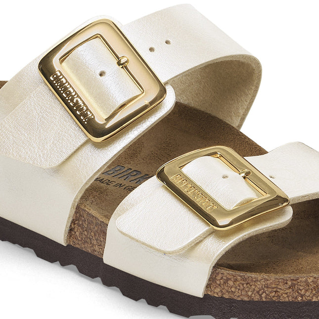 BIRKENSTOCK SYDNEY LUXE BUCKLE BIRKO-FLOR Women Sandals Graceful Pearl White N