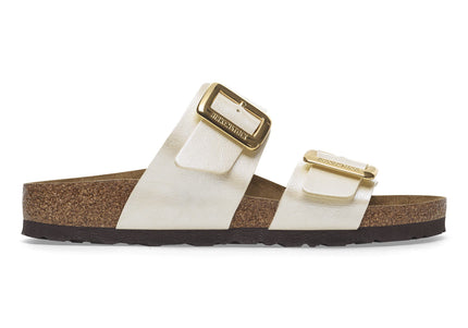 BIRKENSTOCK SYDNEY LUXE BUCKLE BIRKO-FLOR Women Sandals Graceful Pearl White N