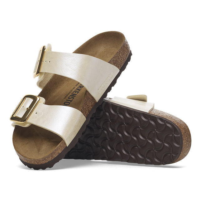 BIRKENSTOCK SYDNEY LUXE BUCKLE BIRKO-FLOR Women Sandals Graceful Pearl White N