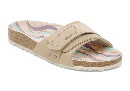 BIRKENSTOCK OITA NUBUCK-SUEDE LEATHER Women Sandals Sandcastle N
