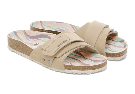 BIRKENSTOCK OITA NUBUCK-SUEDE LEATHER Women Sandals Sandcastle N