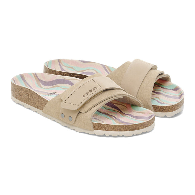 BIRKENSTOCK OITA NUBUCK-SUEDE LEATHER Women Sandals Sandcastle N