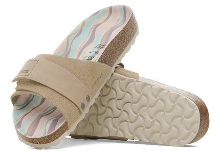 BIRKENSTOCK OITA NUBUCK-SUEDE LEATHER Women Sandals Sandcastle N