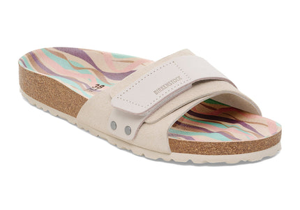 BIRKENSTOCK OITA NUBUCK-SUEDE LEATHER Women Sandals Antique White N