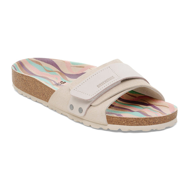 BIRKENSTOCK OITA NUBUCK-SUEDE LEATHER Women Sandals Antique White N