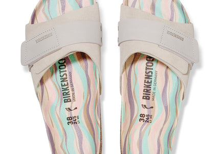 BIRKENSTOCK OITA NUBUCK-SUEDE LEATHER Women Sandals Antique White N