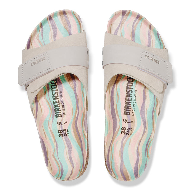 BIRKENSTOCK OITA NUBUCK-SUEDE LEATHER Women Sandals Antique White N