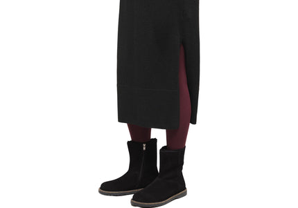 BIRKENSTOCK UPPSALA ZIP SHEARLING WOMEN BOOTS - Black