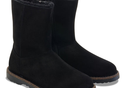 BIRKENSTOCK UPPSALA ZIP SHEARLING WOMEN BOOTS - Black