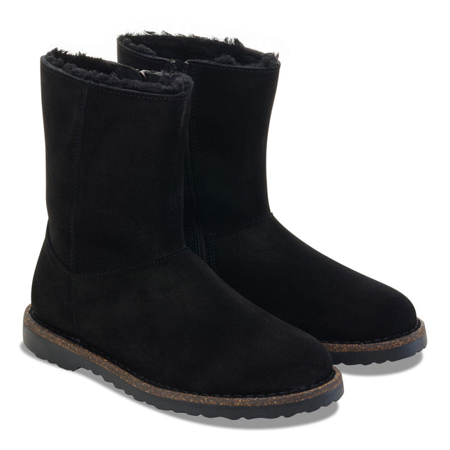 BIRKENSTOCK UPPSALA ZIP SHEARLING WOMEN BOOTS - Black