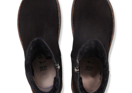 BIRKENSTOCK UPPSALA ZIP SHEARLING WOMEN BOOTS - Black