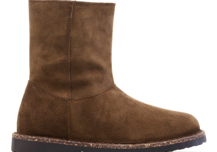 BIRKENSTOCK Uppsala Zip Shearling Suede Dark Tea