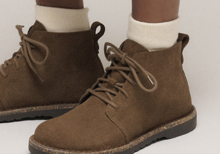 BIRKENSTOCK Uppsala Mid Suede Leather Dark Tea