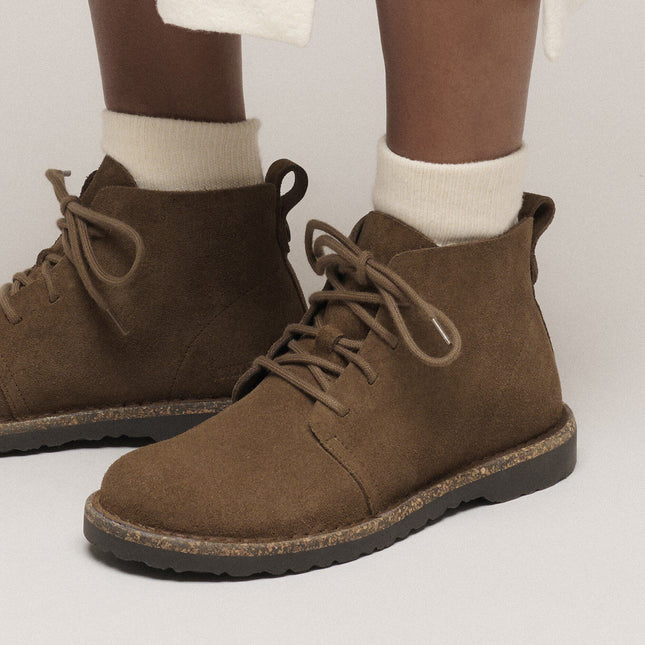 BIRKENSTOCK Uppsala Mid Suede Leather Dark Tea