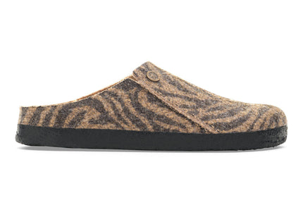 BIRKENSTOCK ZERMATT SHEARLING WOMEN CLOGS - Zebra Toffee