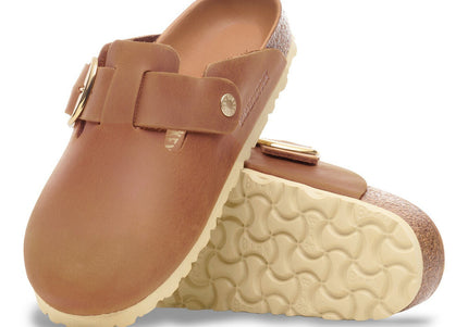Boston Big Buckle Oiled Leather Cognac - sole