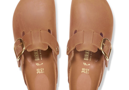 Boston Big Buckle Oiled Leather Cognac - top