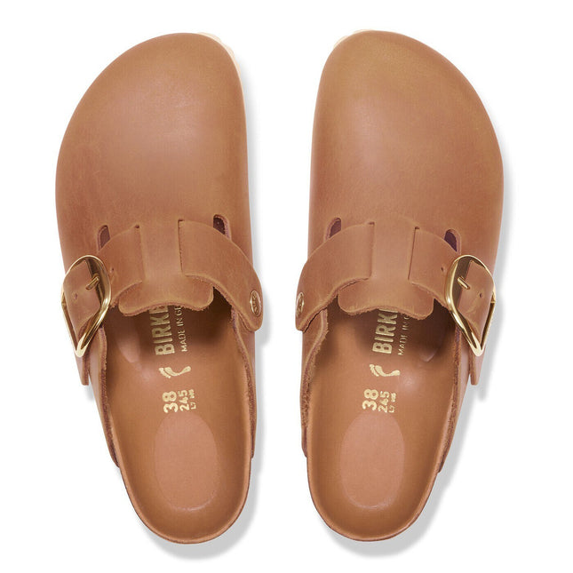 Boston Big Buckle Oiled Leather Cognac - top