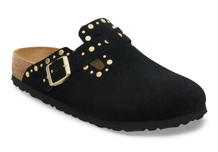 BIRKENSTOCK BOSTON RIVET WOMEN CLOGS - Black