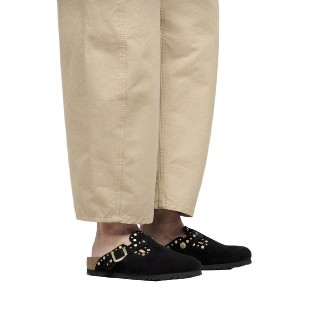 BIRKENSTOCK BOSTON RIVET WOMEN CLOGS - Black