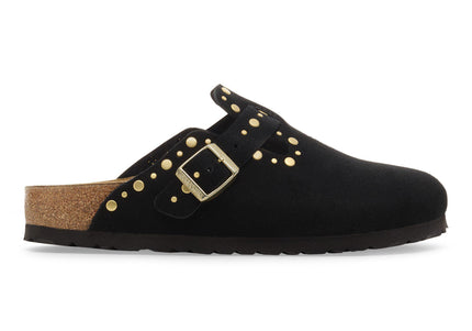 BIRKENSTOCK BOSTON RIVET WOMEN CLOGS - Black