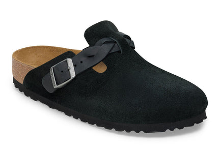 Boston Braided Suede Leather Black - main