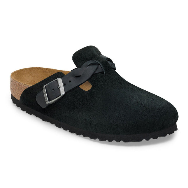 Boston Braided Suede Leather Black - main