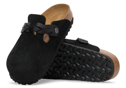 Boston Braided Suede Leather Black - sole