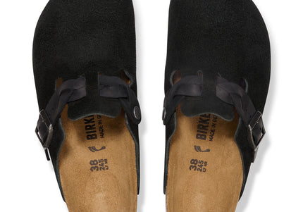 Boston Braided Suede Leather Black - top