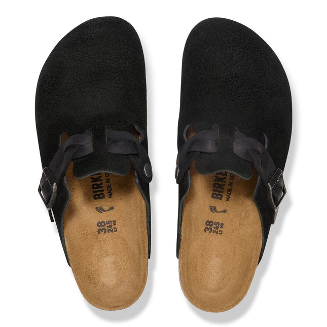 Boston Braided Suede Leather Black - top
