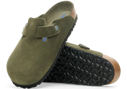 BIRKENSTOCK BOSTON SOFT FOOTBED MEN CLOGS Thyme Regular