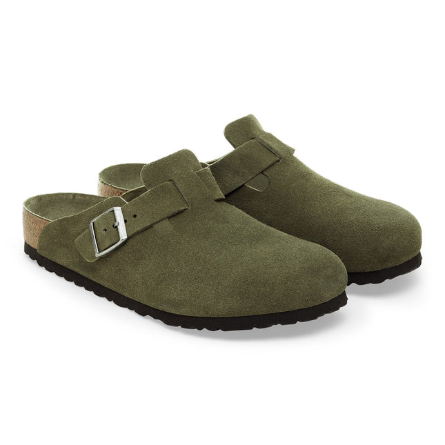 BIRKENSTOCK BOSTON SOFT FOOTBED MEN CLOGS Thyme Regular