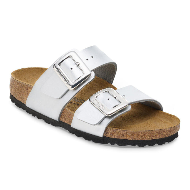 BIRKENSTOCK Sydney Luxe Buckle Birko-Flor Silver