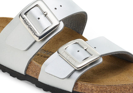 BIRKENSTOCK Sydney Luxe Buckle Birko-Flor Silver