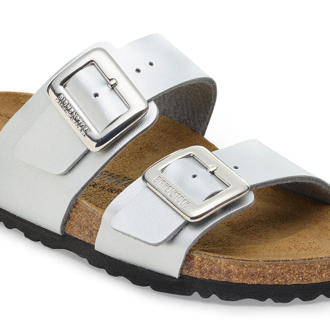 BIRKENSTOCK Sydney Luxe Buckle Birko-Flor Silver